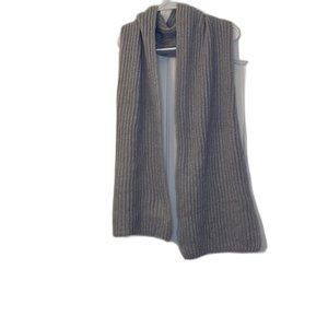 Style & Co Solid Waffle-Knit Scarf Gray